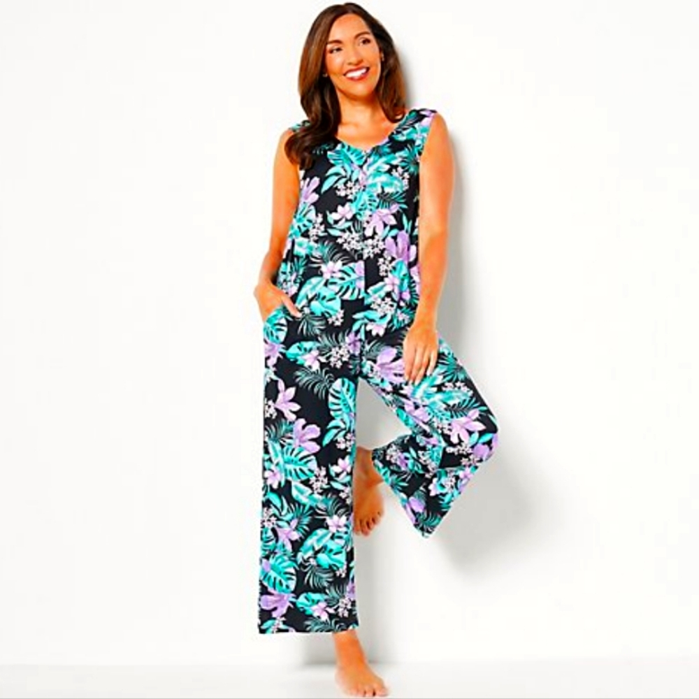 CAROLE HOCKMAN SUPER SOFT SLEEVELESS JUMPSUIT